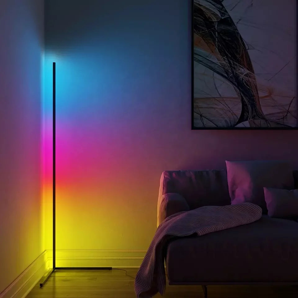 مصباح أرضي ذكي RGB Dream Color مع مزامنة الموسيقى، إضاءة حالمة حديثة متغيرة الألوان 16 مليون لون مع تطبيق وجهاز تحكم عن بعد