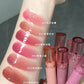 Cappuvini 6 Color Juice Jelly Lip Gloss Long Lasting Moisturizer Water Light Lipstick Mirror Gloss Lipstick Affordable Makeup