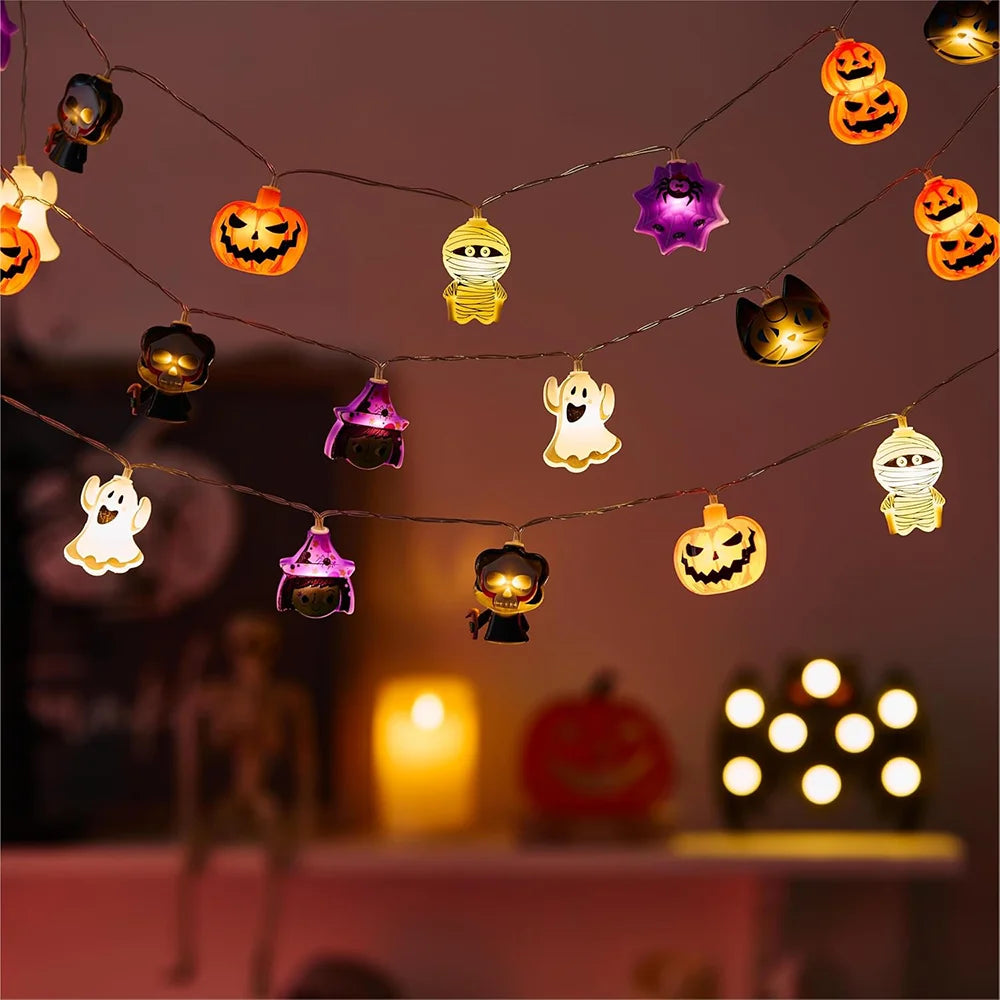 Halloween Monster String Light Holiday Decor Light Bedroom Restaurant Decoration Pendant Light USB Standing Light Outdoor Light