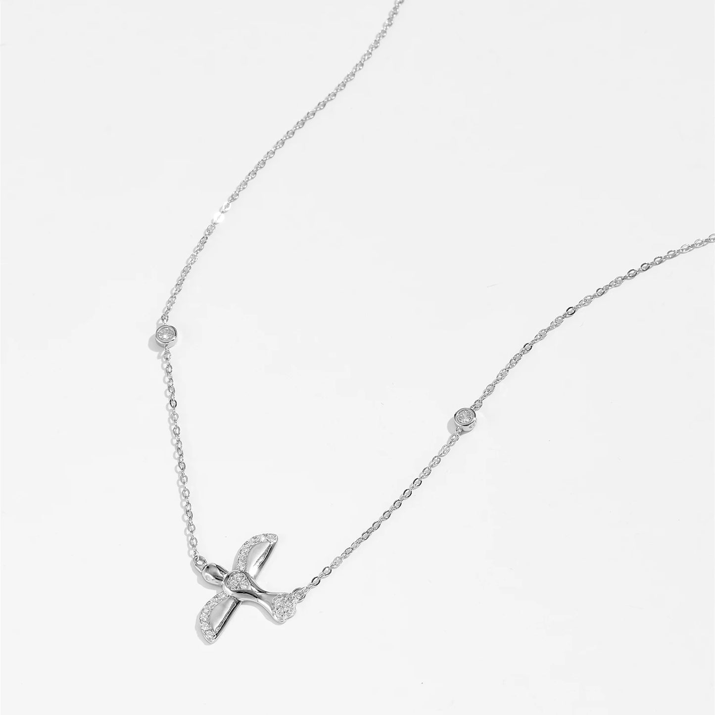 ANDYWEN 100% 925 Sterling Silver Bird Pigeon Pendant Zircon Long Chain Necklace Choker 2024 Luxury Women Wedding Gift