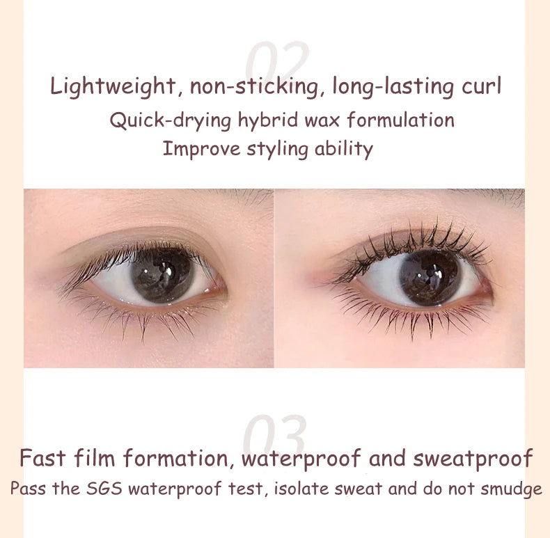 Judydoll Three-dimensional Lengthening Curling Thick Metal Small Steel Tube Mascara Non-Smudging Mascara Eye Makeup