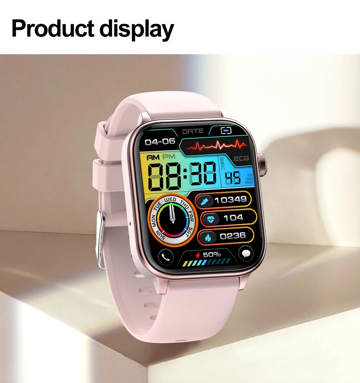 2025 Medical Grade Bulbusbow Smartwatch for Women – Blood Glucose, Lipid, Uric Acid AI Diagnostic & Menstrual Health Tracker