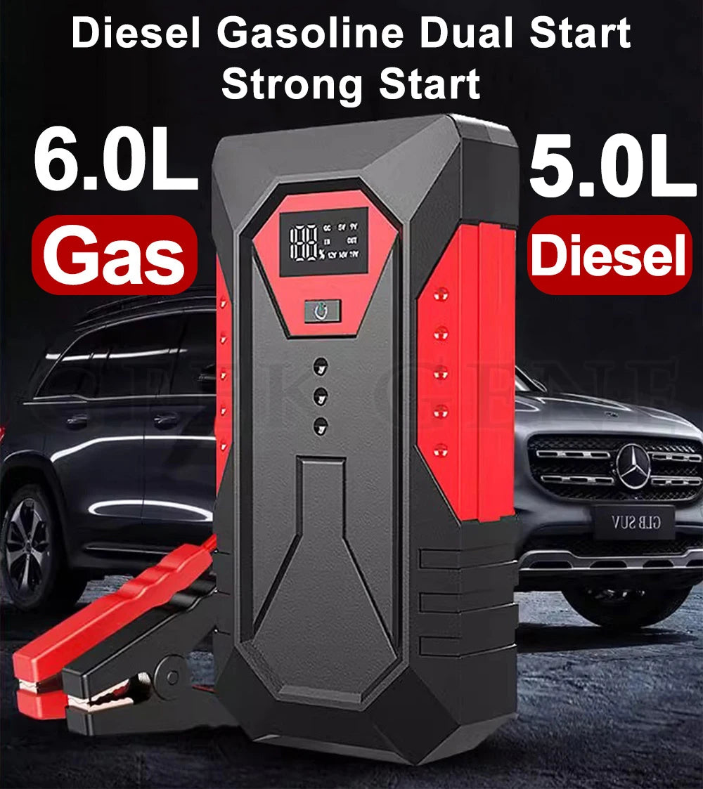 18000mAh Car Jump Starter Portable Power Bank Car Battery Booster 12V Car Starting Device for Petrol Diesel 6.0L/4.0L