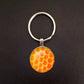 Bulbusbow Cute Insect Bee Keychain Fashion Geometric Honeycomb Honey Bee 3D Printed Glass Dome Key Ring Chain Bumble Bee Trinkets