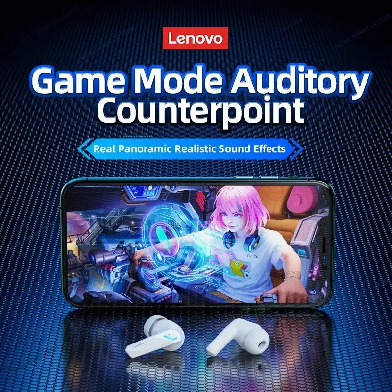 Lenovo GM2 PRO True New Bluetooth 5.3 Headset Sports Running True Wireless In Ear Gaming Low Latency Dual Mode Music Headphones