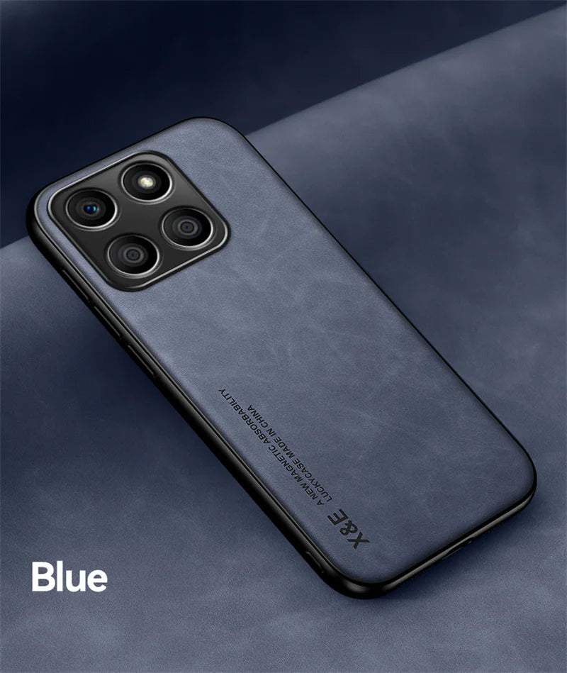 适用于荣耀 X8b X6b X8a 5G 防摔外壳保护套内置磁吸车载支架 Coque Funda Capa