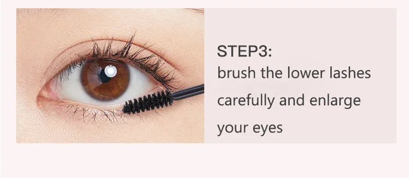 Judydoll Steel Tube Mascara Eyelash Primer Non-Smudge Waterproof Dense Curl Manga Eyes Lash Extension Enlarge Eyes Applicator