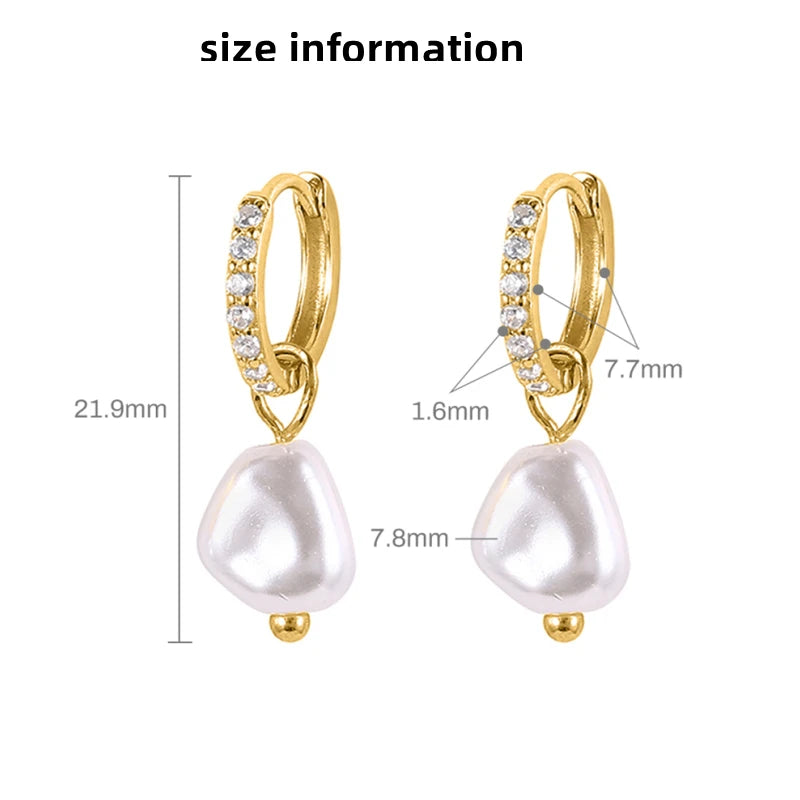 Elegant 925 Sterling Silver Pearl Hoop Earrings for Women – Fine Jewelry for Weddings, Engagements, Parties & Gifts | Bulbusbow