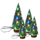 Christmas Green Cedar LED Lights Pine Needle Tree Christmas Decorations Desktop Ornament Gift Mini Christmas Tree Decorations