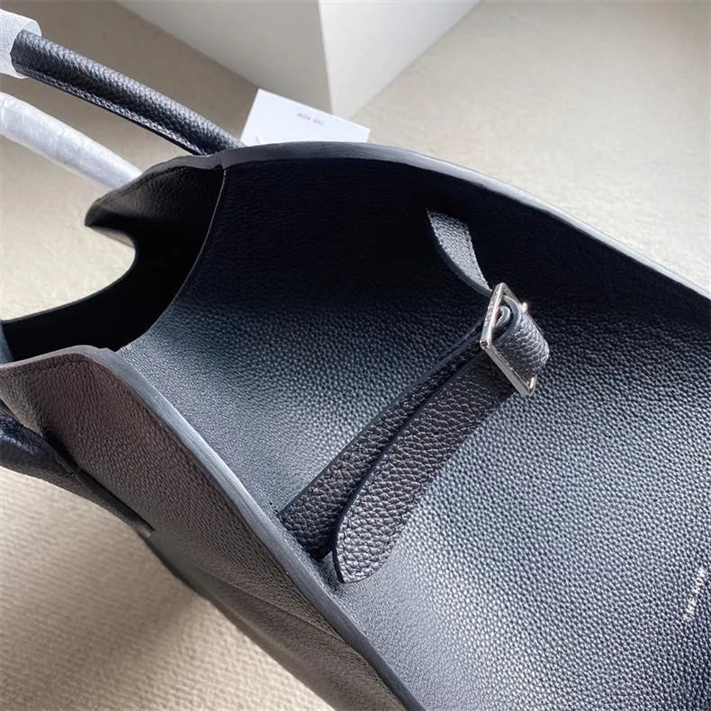 Tote Women's Bags Fashion Women's Bags Head Layer Cowhide Line Bags Dong Jie same Large Capacity Commuter Handbag