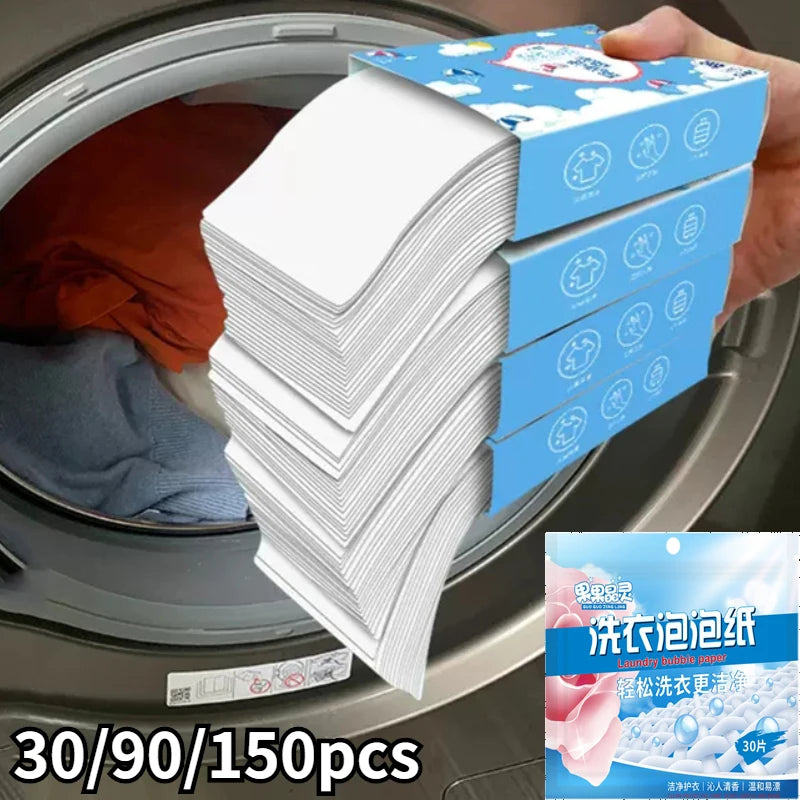 Laundry Tablets Laundry Bubble Paper Children's Clothing Concentrated Washing Powder Eco-Friendly Underwear Cleaning Tool