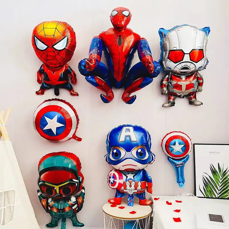 New Marvel Birthday Party Decorations Boy Avengers Theme SuperHero Balloons Deco Tableware Set Backdrop Happy Supplies For Kids