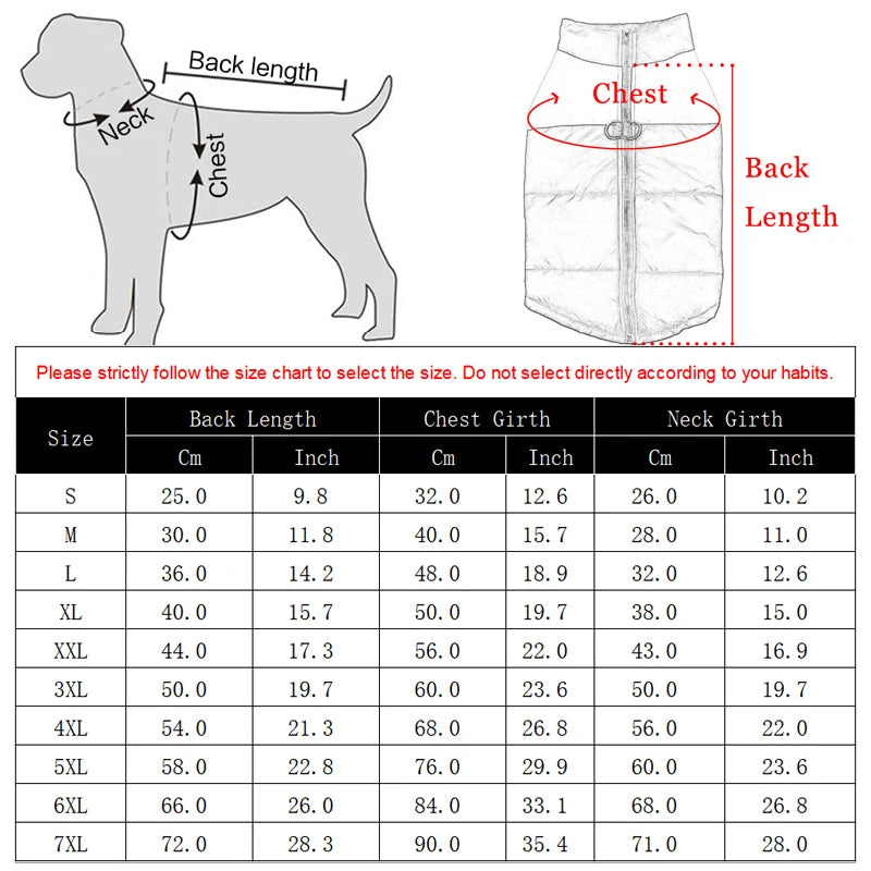 冬季宠物狗衣服保暖大型犬外套小狗服装防水宠物背心夹克适合小型中型大型犬金毛猎犬