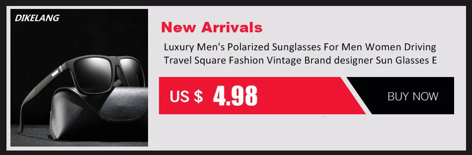 Fashion Square Vintage Polarized Sunglasses Men Women Retro Driving Fishing Luxury Brand Designer Sun Glasses UV400 Eyewear