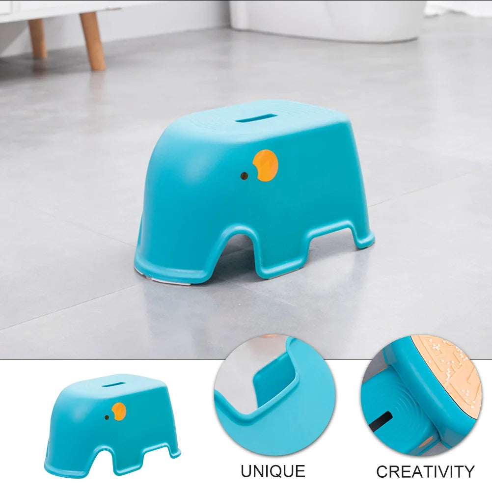 Toddler Step Children's Stool FootChildren's Stool Children's Bathroom Safety Kitchen Friction Cartoon Design Home Steps Baby