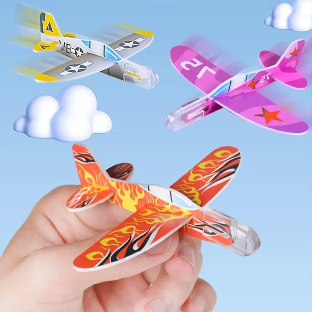 10/200Pcs Kids Party Supplies DIY Multicolor Foam Airplane Boys Birthday Party Souvenirs Pinata Filler Kindergarten Prize Toys