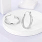 Bulbusbow Luminous Shell Women Earrings Original 925 Sterling Silver Pave CZ Star Moon Hoop Earrings Engagement Wedding Jewelry