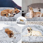 Removable Plush Pet Dog Bed Sofa for Large Dogs House Mat Kennel Winter Warm Cat Bed Pad Washable Dog Cushion Blanket Sofa Cover