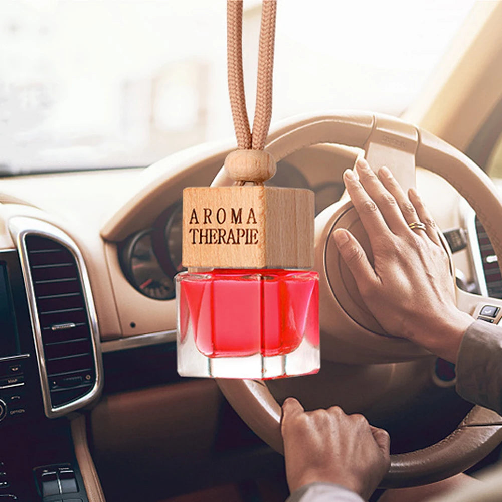 New Car Perfume Hanging Bottles Aromatherapy Refillable Air Freshener Diffuser Fragrance Pendent Bottle Auto Sapper Pendant