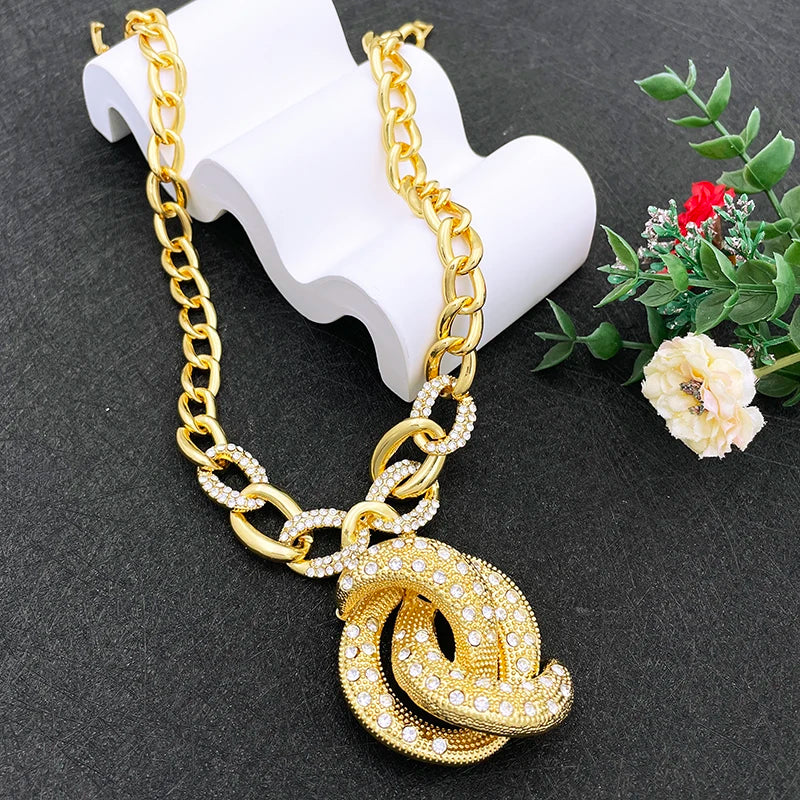 Dubai Nigeria Trending Jewelry Set For Women Bulbusbow Luxury Design 18K Gold Plated Necklace Earrings Ring Bracelet Wedding Party Gift