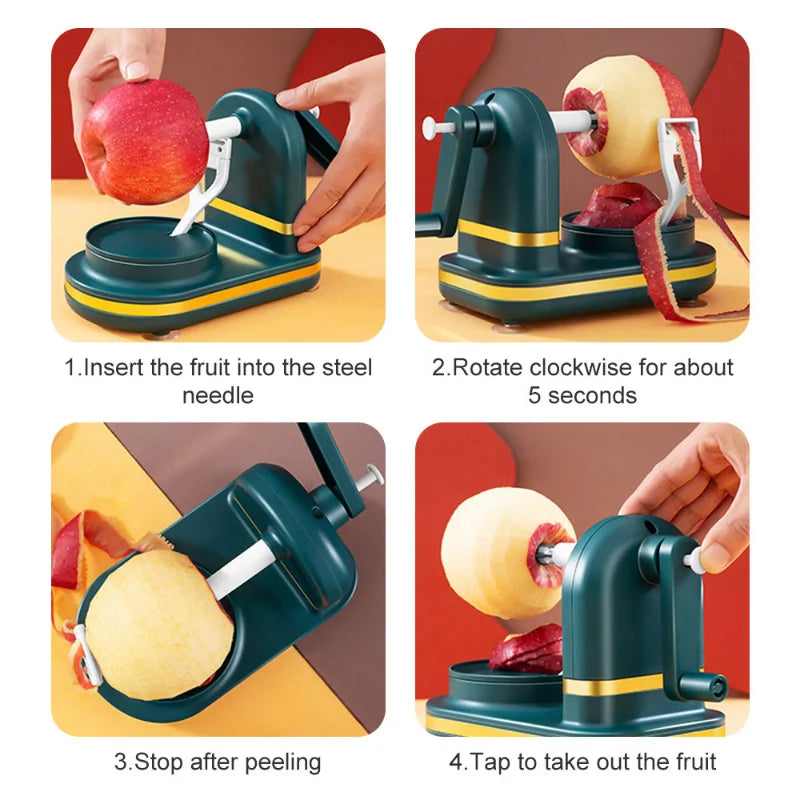 Kitchen Accessories Automatic Rotation Apple Peeler Manual Crank Fruit Peeler Cutting Fruit Peeler Kitchen Gadgets 파쇄기