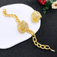 Dubai Nigeria Trending Jewelry Set For Women Bulbusbow Luxury Design 18K Gold Plated Necklace Earrings Ring Bracelet Wedding Party Gift