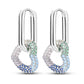 Bulbusbow 925 Sterling Silver Flower Dream Catcher Hoop Earrings for Women