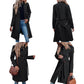 Outerwears Women's Trench Coat One Button Belt Lapel Coats Slim Elegant Females Streetwear Jacket Autumn winter Coats Woman