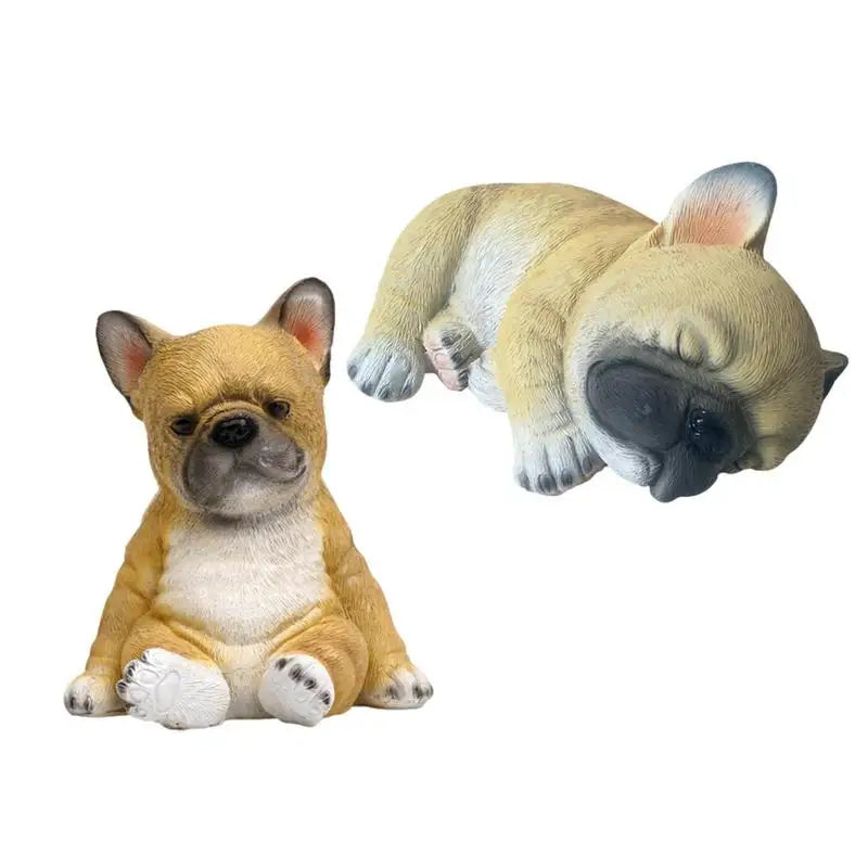 Garden Dog Ornaments Garden Statues Animal Figurine Weatherproof Resin Decor For Helloween Decorations Outdoor Display