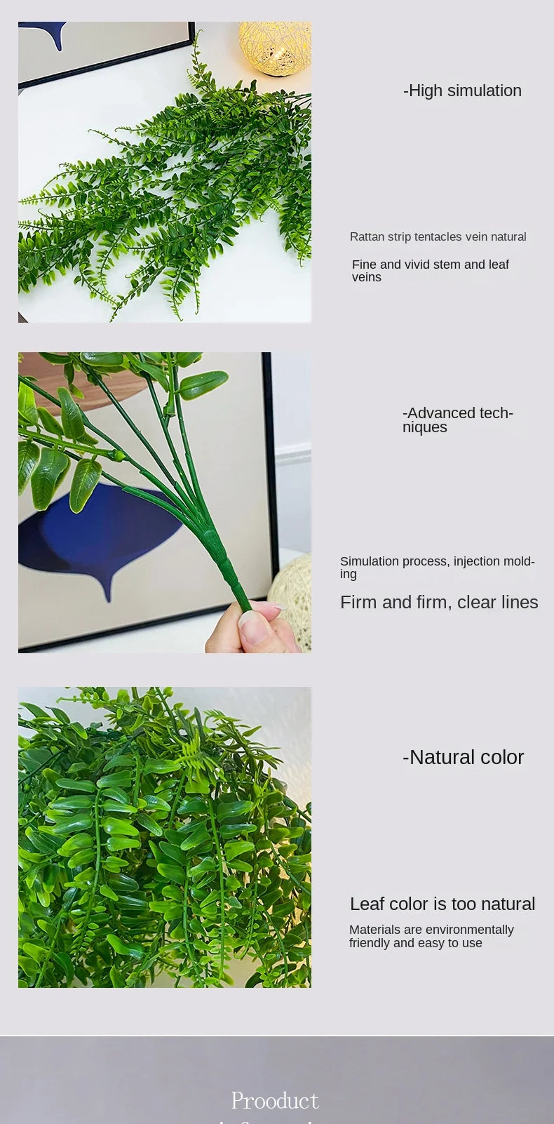 90cm Artificial Plant Vine Home Decoration Hanging Plastic Leaf Grass Garland Outdoor Wedding Party Decorations Fake Rattan Ivy