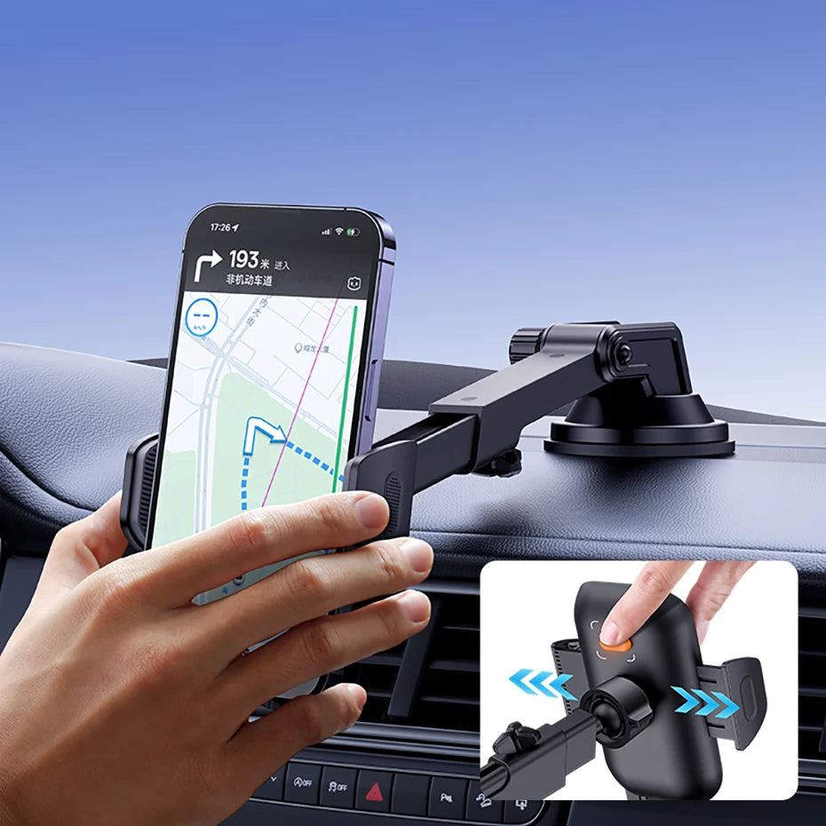 Baseus Car Phone Holder Sucker for Dashboard Windshield Vent Mobile Car Holder Clamp For iPhone Pro Max X Xiaomi Huawei Samsung