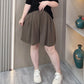 Summer Thin Ice Silk Shorts Women 2024 New Plus Size Elastic High Waist Loose Wide Leg Knee Pants