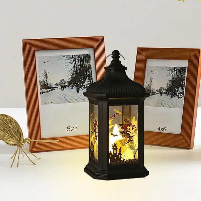 2024 Halloween Decorations LED Candles Light Candlestick Lamp Vintage Hanging Light LED Lanterns Holiday Party Decor Gifts