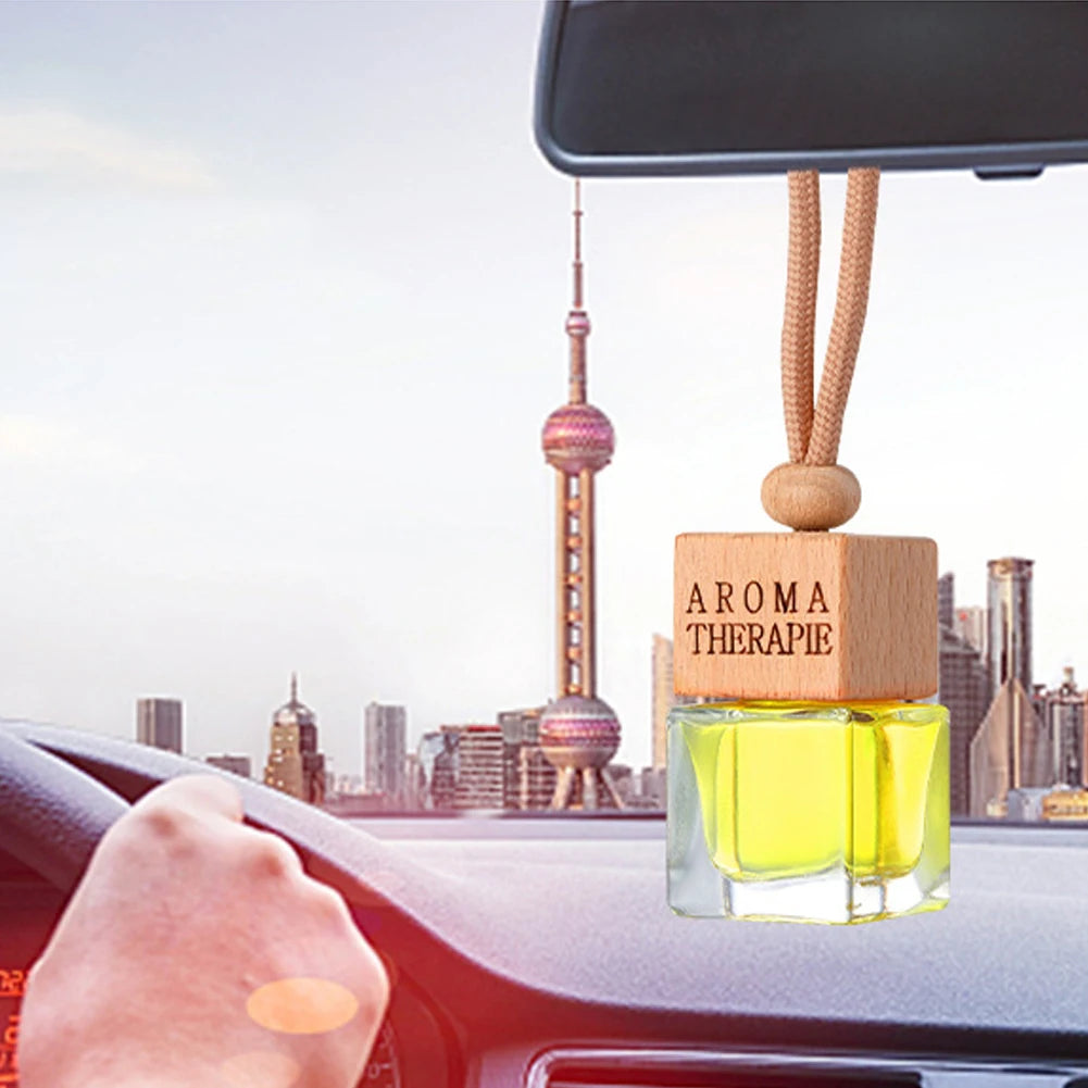 New Car Perfume Hanging Bottles Aromatherapy Refillable Air Freshener Diffuser Fragrance Pendent Bottle Auto Sapper Pendant