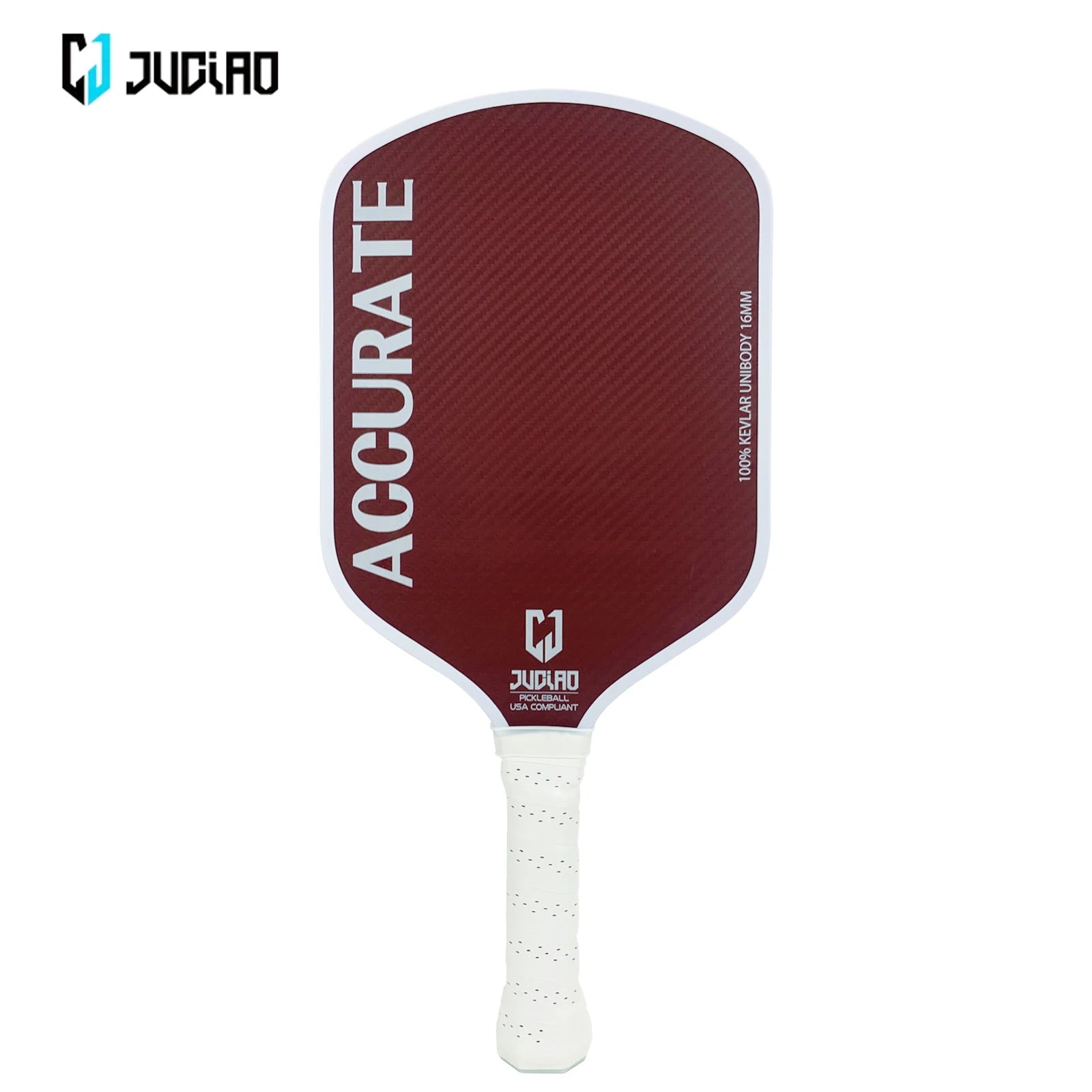 JUCIAO Thermoformed Unibody 100% Kevlar Pickleball Paddle With High Grit & Spin Surface 16MM Pickleball Racket