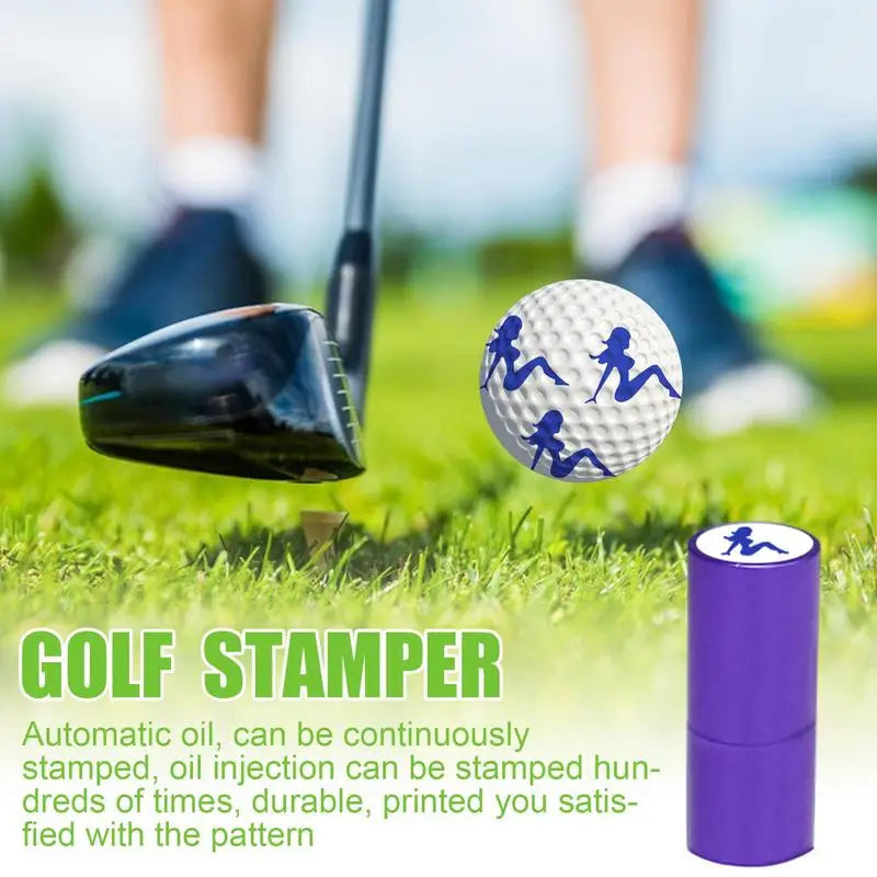 Golf Stamper Self Inking Stamp Waterproof Golf Ball Marking Tool Golfer Gift Golf Accessories For Dad Husband Boyfriend