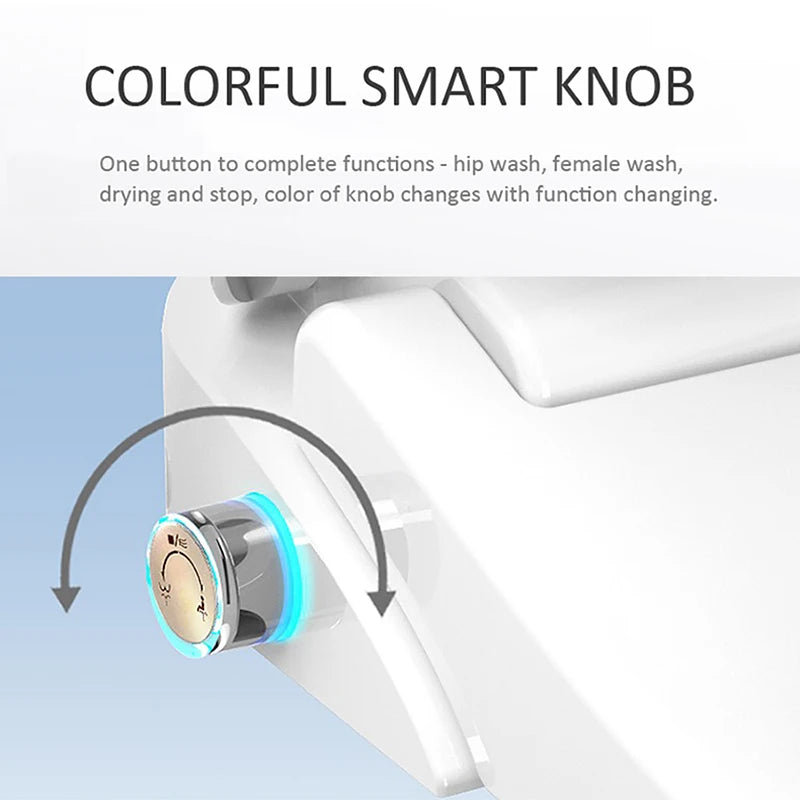 EcoFresh D U型智能马桶盖电动坐浴盆盖板智能夜灯智能坐浴盆喷雾器加热清洁干燥按摩