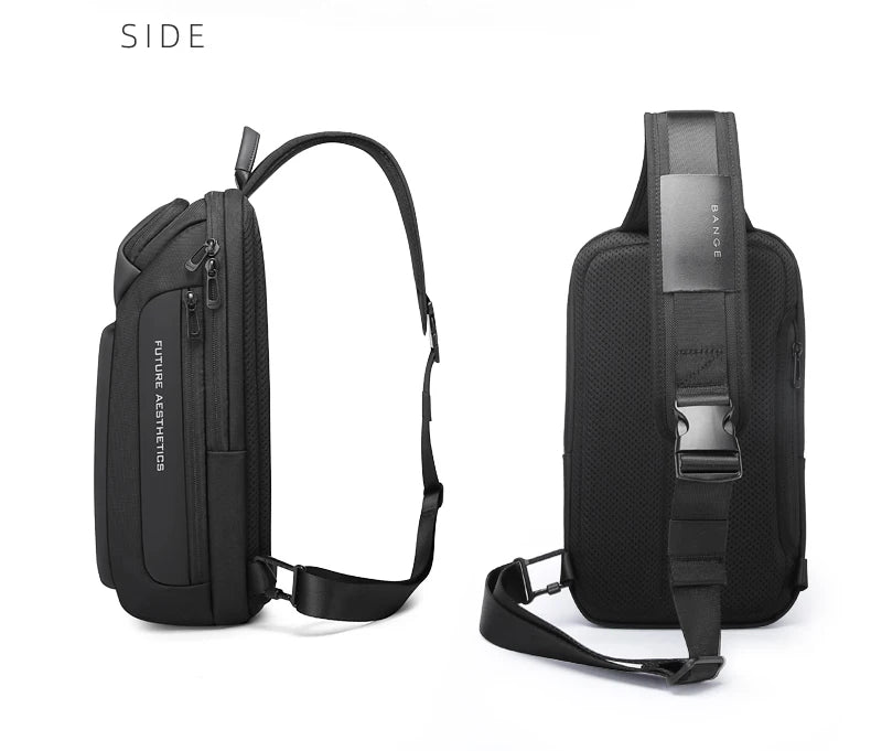 BANGE Brand Design Oxford Trendy Waterproof Materials Men Chest Bag with Large Capacity Fashion Multi-Pockets Slim bag for male