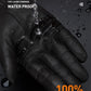 BISON DENIM Men Sheepskin Gloves Winter Thermal Touchscreen Full-finger Mittens Ultralight Windproof Gloves For Driving Riding