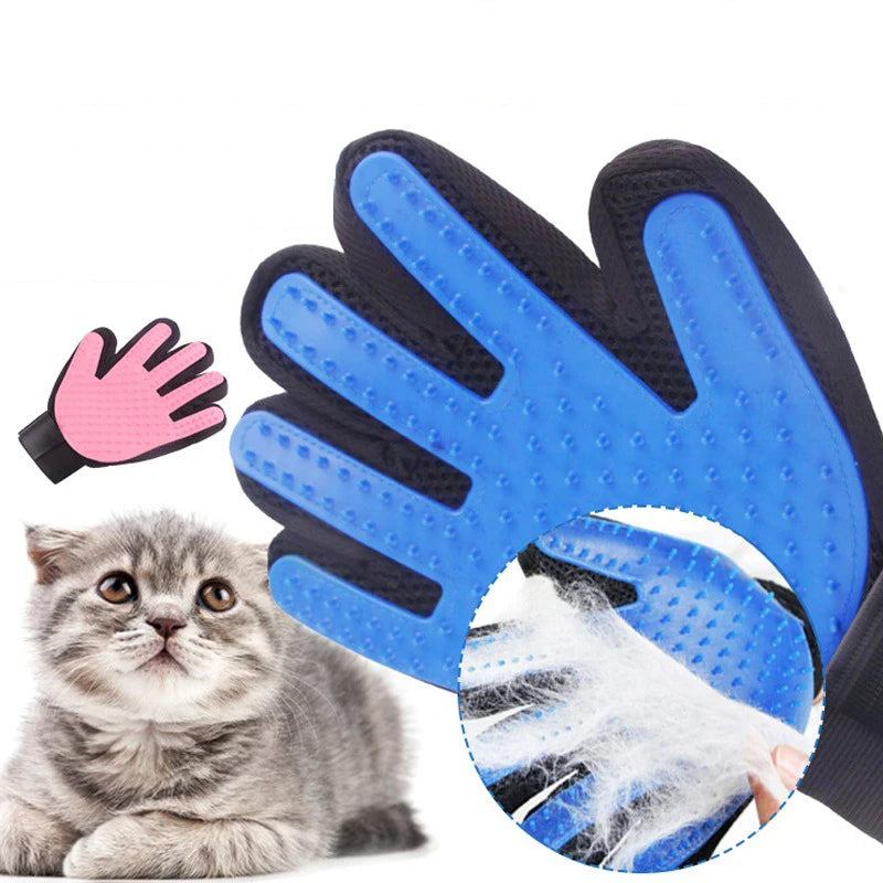 Hot selling pet dog hair combing gloves pet dog cat suitable pet supplies