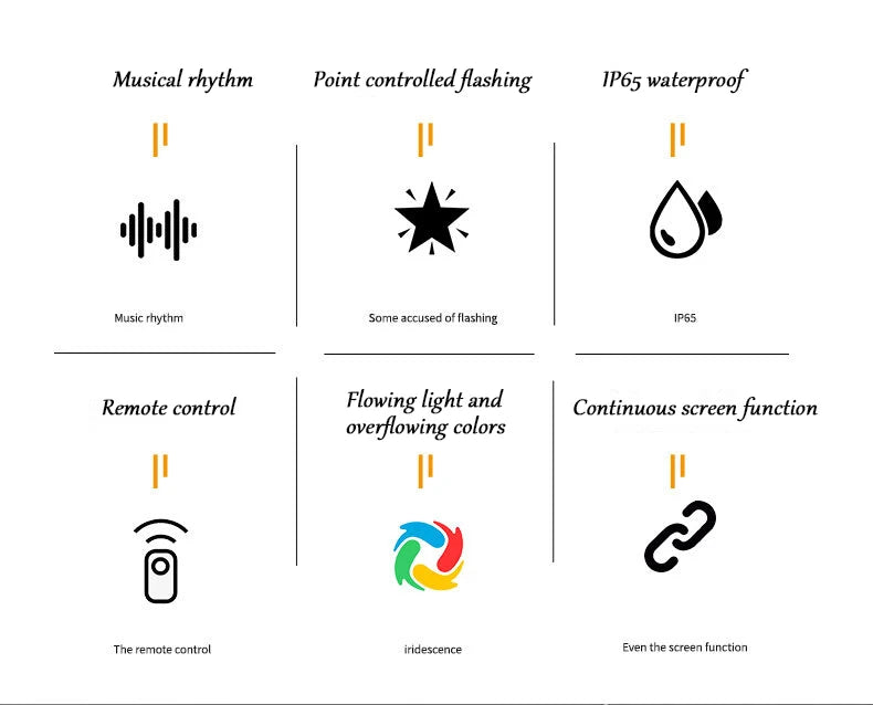 سلسلة إضاءة LED لشجرة الكريسماس بطول 2.1 متر مع تطبيق iDeal LED الذكي للتحكم في الإضاءة DIY للشحن السريع