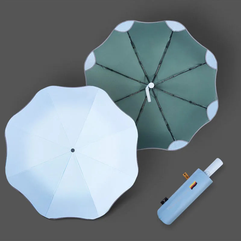 Luxury Full Automatic Business Umbrella 3 Folding Male Female Parasol Anti-UV Sun Umbrella Rain Women Windproof Umbrella For Men