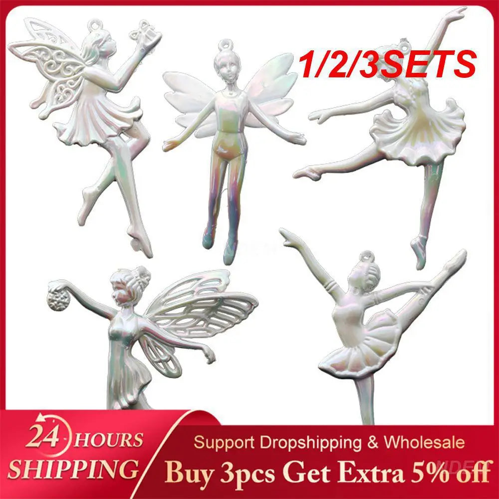 1/2/3SETS Little Fairy Pendant Ballet Exquisite Christmas Tree Hanging Decoration Festive Party Supplies Essential Angel Pendant