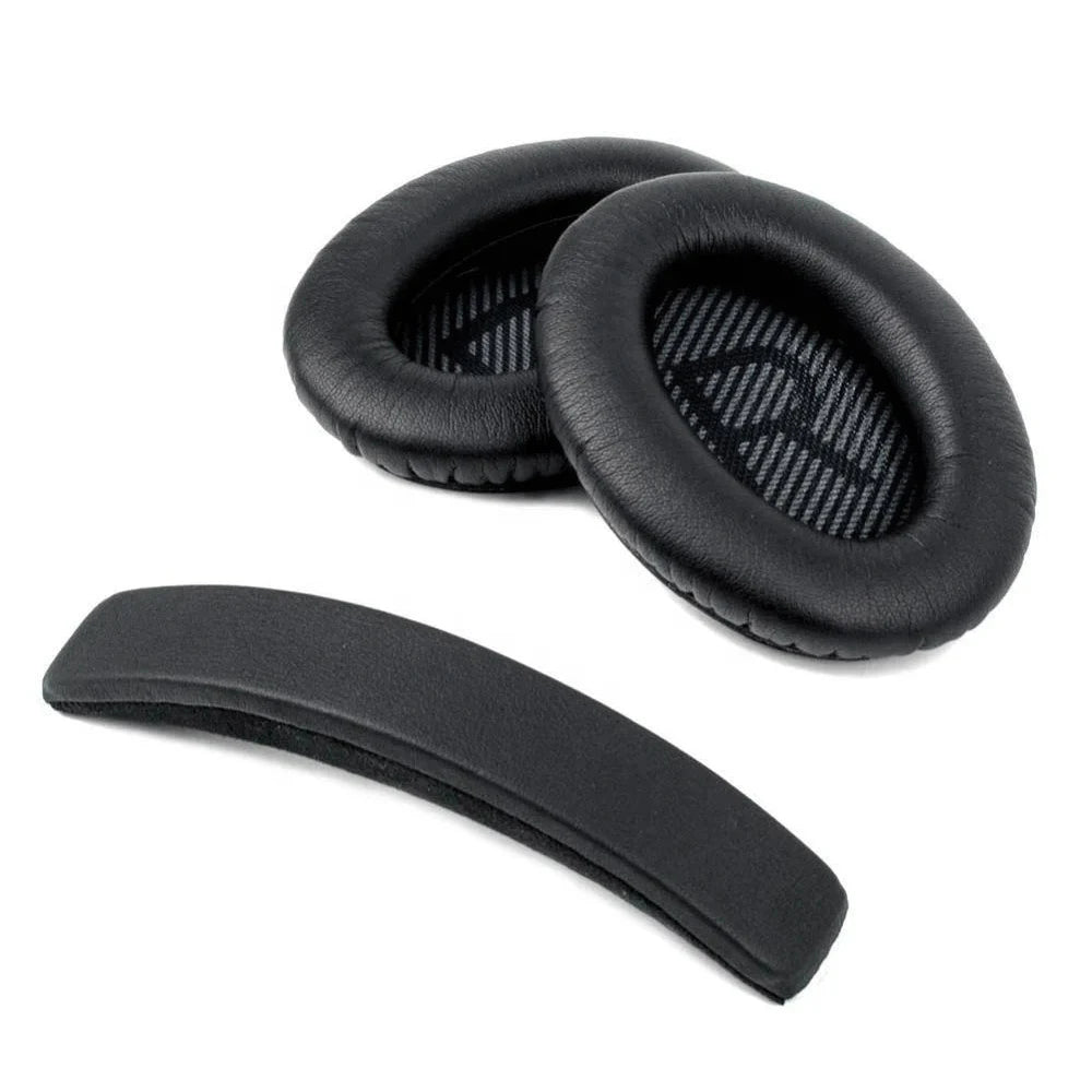 وسائد أذن بديلة ووسائد أذن وعصابة رأس لسماعات الرأس Bose QC 2 15 25 35 وسائد أذن QC35 QC2 QC15 QC25 ملحقات سماعات الرأس