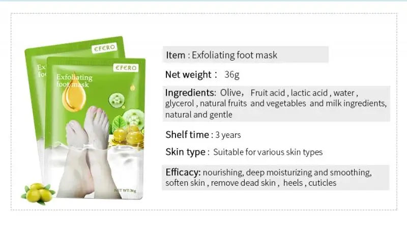 2-10pcs Exfoliating Foot Mask Foot For Remove Dead Skin Calluses Heel Crack Repair Foot Mask Pedicure Socks Foot Skin Care