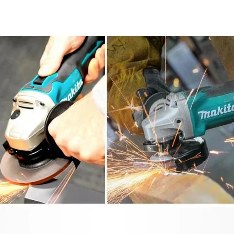 Makita 18V 125mm DGA404 Brushless Lithium Electric Angle Grinder Rechargeable Cutting Machine High Power Polishing Machine