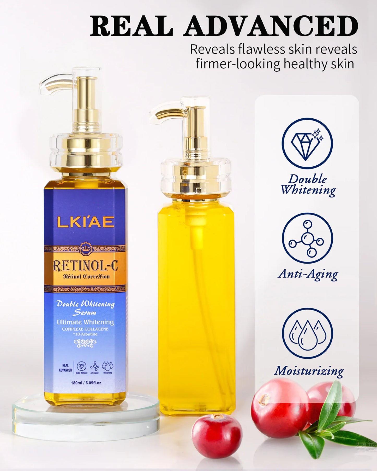 AILKE SPF 50 Fairness Glowing Snail Collagen Beauty Dark Spot Removing Kojic Acid Whitening Face Cream For Chocolate Skin