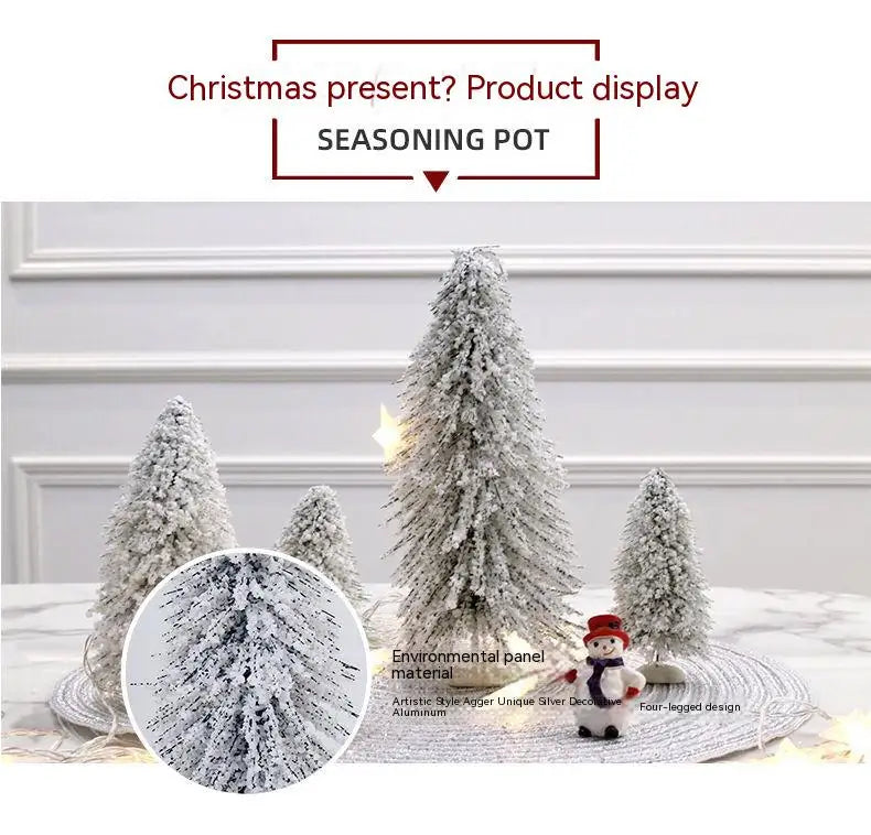 new Mini encryption Snow Fir Small Christmas Tree Christmas Decorations For New Year Xmas Party Home Table Ornaments Gifts