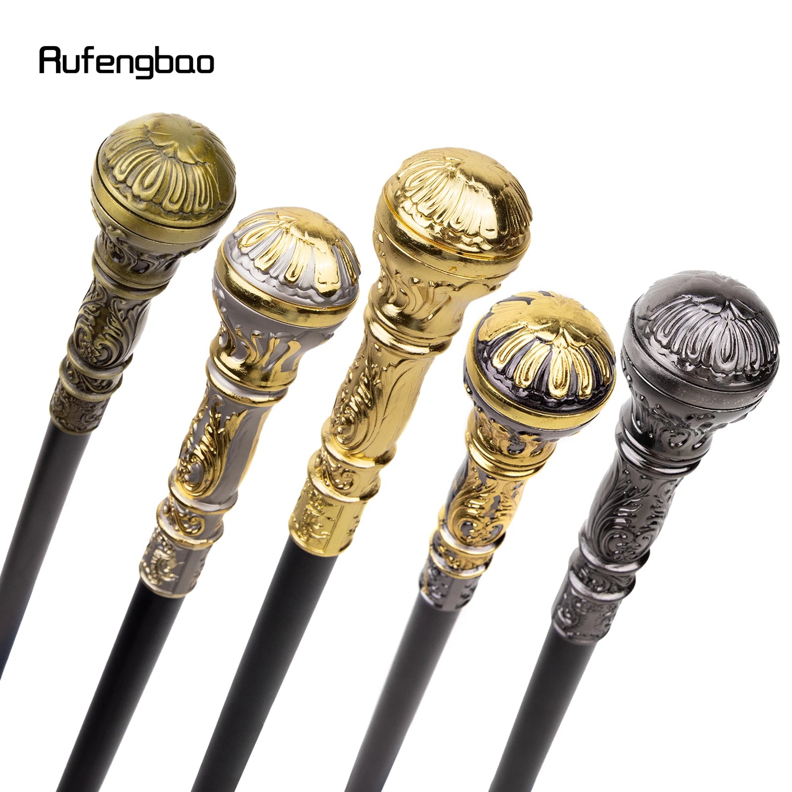 Colorful Luxury Round Handle Fashion Walking Stick for Party Decorative Walking Cane Elegant Crosier Knob Walking Stick 93cm