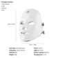 Rechargeable Facial LED Mask 7 Colors LED Photon Therapy Beauty Mask Skin Rejuvenation Home Face Lifting Whitening Beauty Device